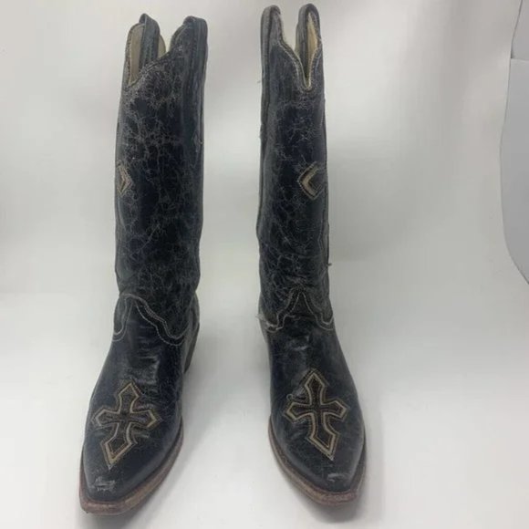 Couvres bottes marron à franges